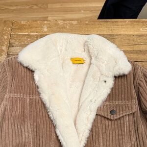 Pyer Moss Brown and Cream Bomber Jacket